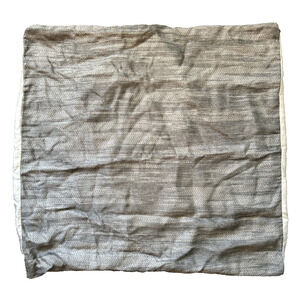 West Elm Euro Sham 26" Silky Tencel Striated in Elm Pillow Case